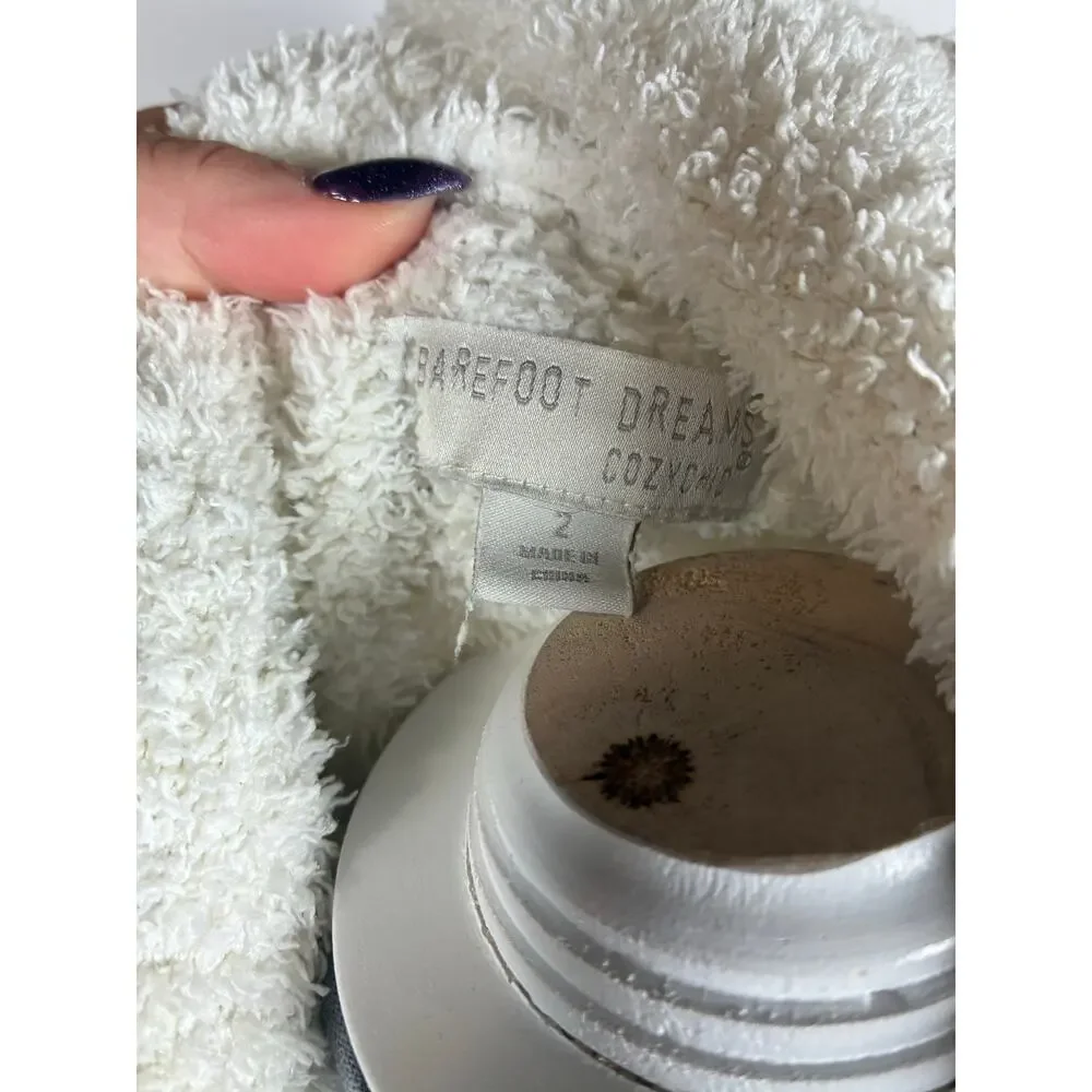 Barefoot Dreams CozyChic Unisex 2 W- L/XL Men- M Cream Oatmeal Long Plush Robe